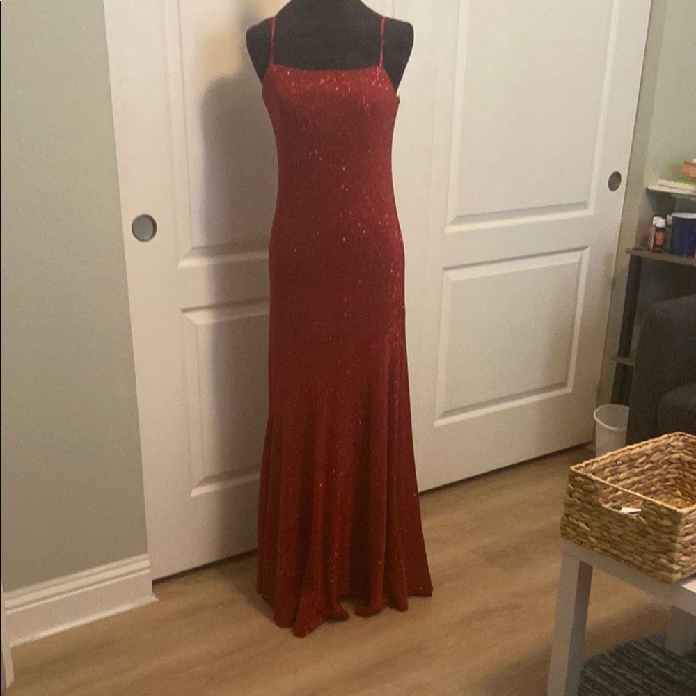 Elegant Red Evening Gown